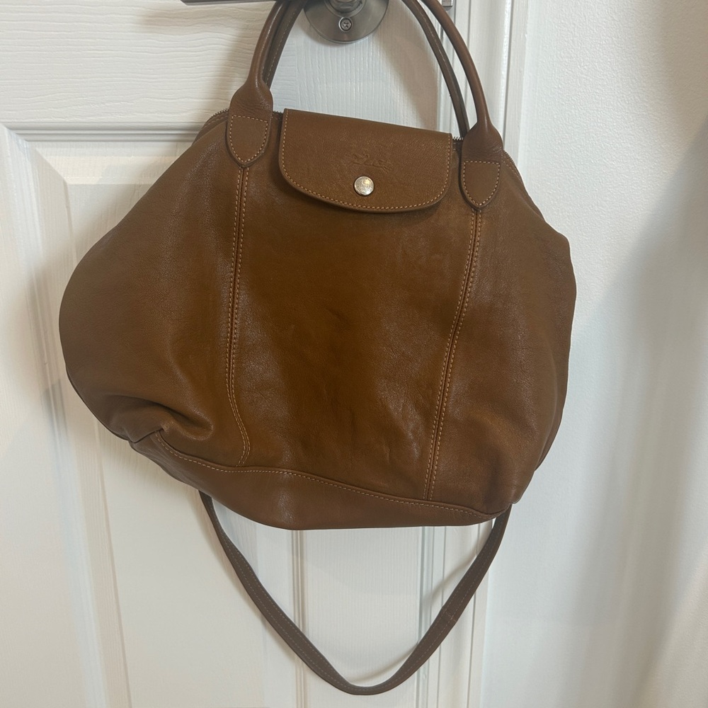 Longchamp Medium Le Pliage Cuir Bag